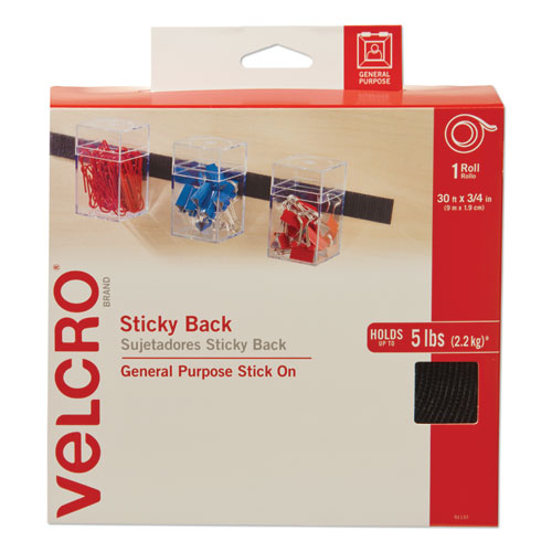 Sticky-back Fasteners, Removable Adhesive, 0.75