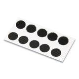 Sticky-back Fasteners, Removable Adhesive, 0.75" Dia, Black, 200-box