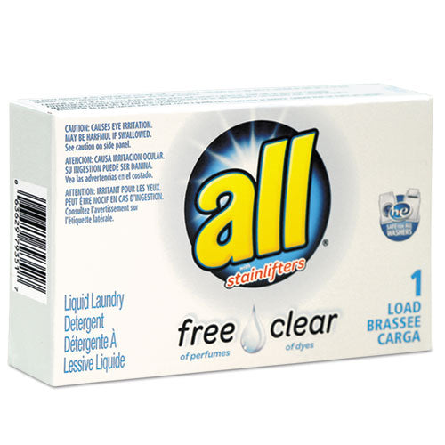 Free Clear He Liquid Laundry Detergent, Unscented, 1.6 Oz Vend-box, 100-carton
