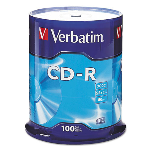 Cd-r Discs, 700mb-80min, 52x, Spindle, Silver, 100-pack