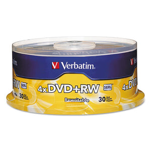 Dvd+rw Discs, 4.7gb, 4x, Spindle, 30-pack