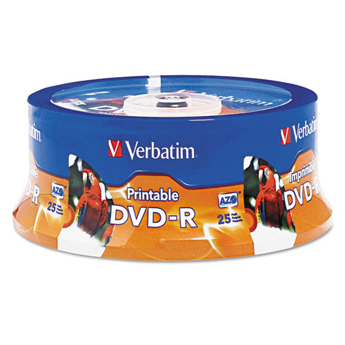 Dvd-r Disc, 4.7 Gb, 16x, White, 25-pk