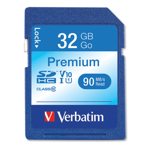 32gb Premium Sdhc Memory Card, Uhs-i V10 U1 Class 10, Up To 90mb-s Read Speed