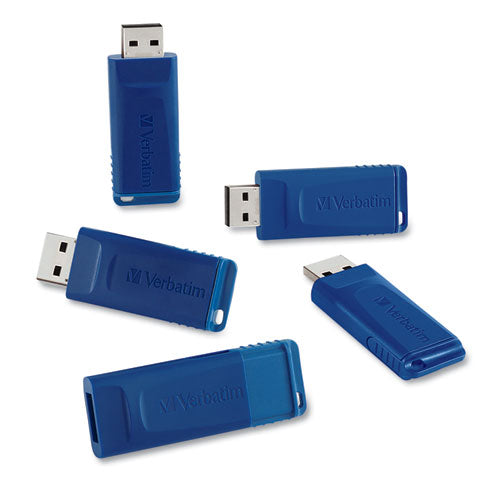 Classic Usb 2.0 Flash Drive, 16 Gb, Blue, 5-pack