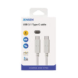 Usb-c 3.1 Type-c, 3 Ft, 5 Gbps, White