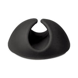 One Channel Cable Holder, 1" X 1", Black, 6-pack