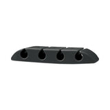 Four Channel Cable Holder Black, 3" X 3", 3-pack