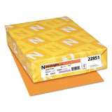 Color Cardstock, 65 Lb, 8.5 X 11, Cosmic Orange, 250-pack