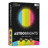 Color Paper -"bright" Assortment, 24lb, 8.5 X 11, Assorted Bright Colors, 500-ream