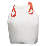 Heavy-duty Trash Bags, 13 Gal, 0.9 Mil, 24.5" X 27.38", White, 200-box