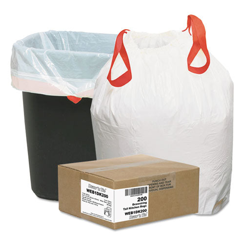 Heavy-duty Trash Bags, 13 Gal, 0.9 Mil, 24.5
