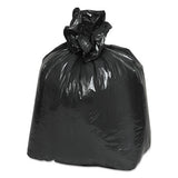 Linear Low Density Recycled Can Liners, 10 Gal, 0.85 Mil, 24" X 23", Black, 500-carton
