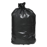Linear Low Density Recycled Can Liners, 45 Gal, 2 Mil, 40" X 46", Black, 100-carton