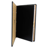 Looseleaf Minute Book, Black Leather-like Cover, 250 Unruled Pages, 8 1-2 X 14