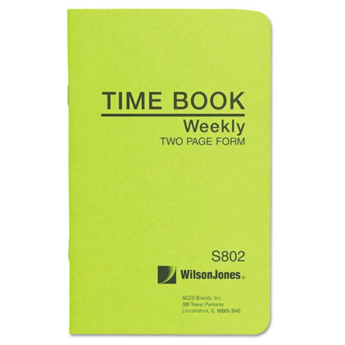Foreman's Time Book, Week Ending, 4-1-8 X 6-3-4, 36-page Book