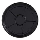 Caterline Casuals Thermoformed Platters, 12" Diameter, Black. 25-carton