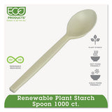 Plant Starch Spoon - 7", 50/pack, 20 Pack/carton