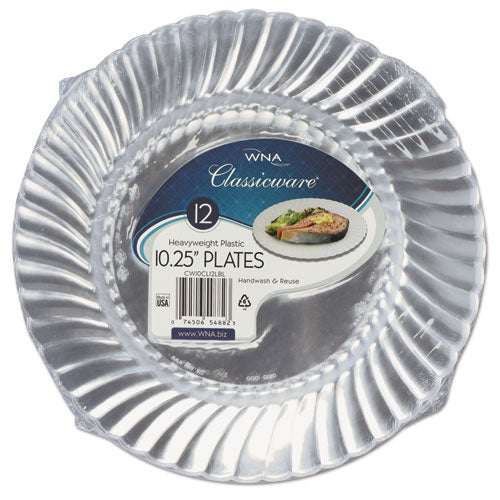 Classicware Plastic Dinnerware Plates, 10 1-4