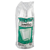 Comet Smooth Wall Tumblers, 9oz, Clear, Squat, 25-pack, 20 Packs-carton