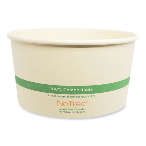 No Tree Wide Paper Bowls, 32 Oz, 5.9