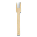 Bamboo Cutlery, Fork, 6.7", Natural, 2,000/carton