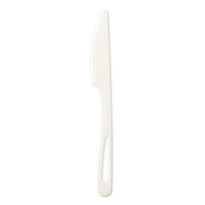 Tpla Compostable Cutlery, Knife, 6.7", White, 1,000-carton