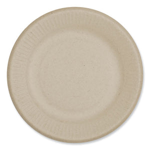 Fiber Plates, Ripple Edge Plate, 6.1" Diameter, Natural, 1,000/carton