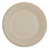 Fiber Plates, Ripple Edge Plate, 6.1" Diameter, Natural, 1,000/carton