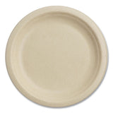 Fiber Plates, 7" Dia, Natural, 1,000/carton