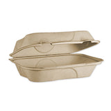 Fiber Hinged Hoagie Box Containers, 9 X 6 X 3, Natural, 500-carton