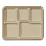 Fiber Trays, Pla Lined, Pfas Free, 1-compartment, 18 X 14 X 1, Natural, 100-carton