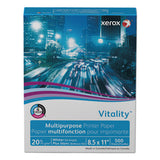 Vitality Multipurpose Print Paper, 92 Bright, 20 Lb, 8.5 X 11, White, 500-ream