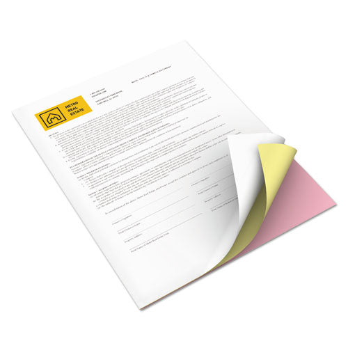 Revolution Carbonless 3-part Paper, 8.5 X 11, Canary-pink-white, 2, 505-carton