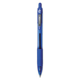 Z-grip Retractable Ballpoint Pen, Medium 1 Mm, Blue Ink, Clear Barrel, 24-pack