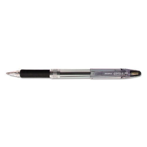 Jimnie Stick Gel Pen Value Pack, Medium 0.7mm, Black Ink, Smoke Barrel, 24-box