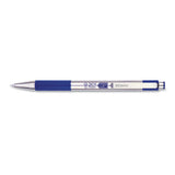 G-301 Retractable Gel Pen, Medium 0.7 Mm, Blue Ink, Stainless Steel-blue Barrel