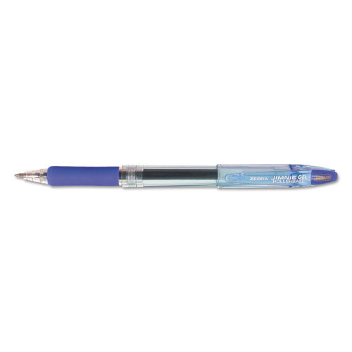 Jimnie Stick Gel Pen, Medium 0.7mm, Blue Ink, Smoke Barrel, Dozen