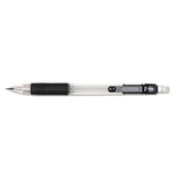 Z-grip Mechanical Pencil, 0.5 Mm, Hb (#2.5), Black Lead, Clear-black Grip Barrel, Dozen