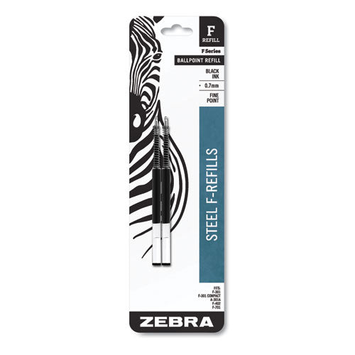 F-refill, Fine Point, Black Ink, 2-pack