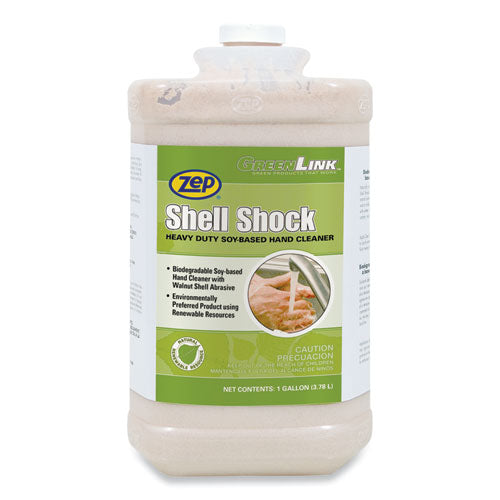 Shell Shock Heavy Duty Soy-based Hand Cleaner, Cinnamon, 1 Gal Bottle, 4-carton